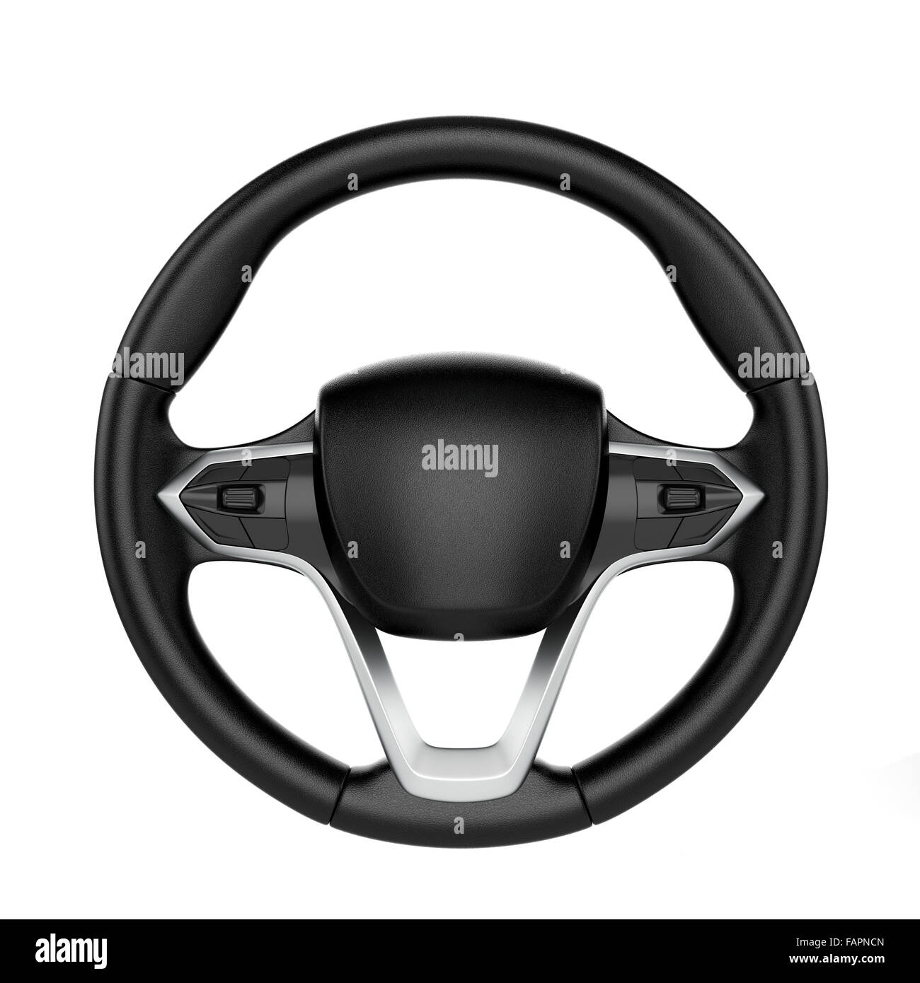 3d render of steering wheel isolated on white background Stock Photo ...