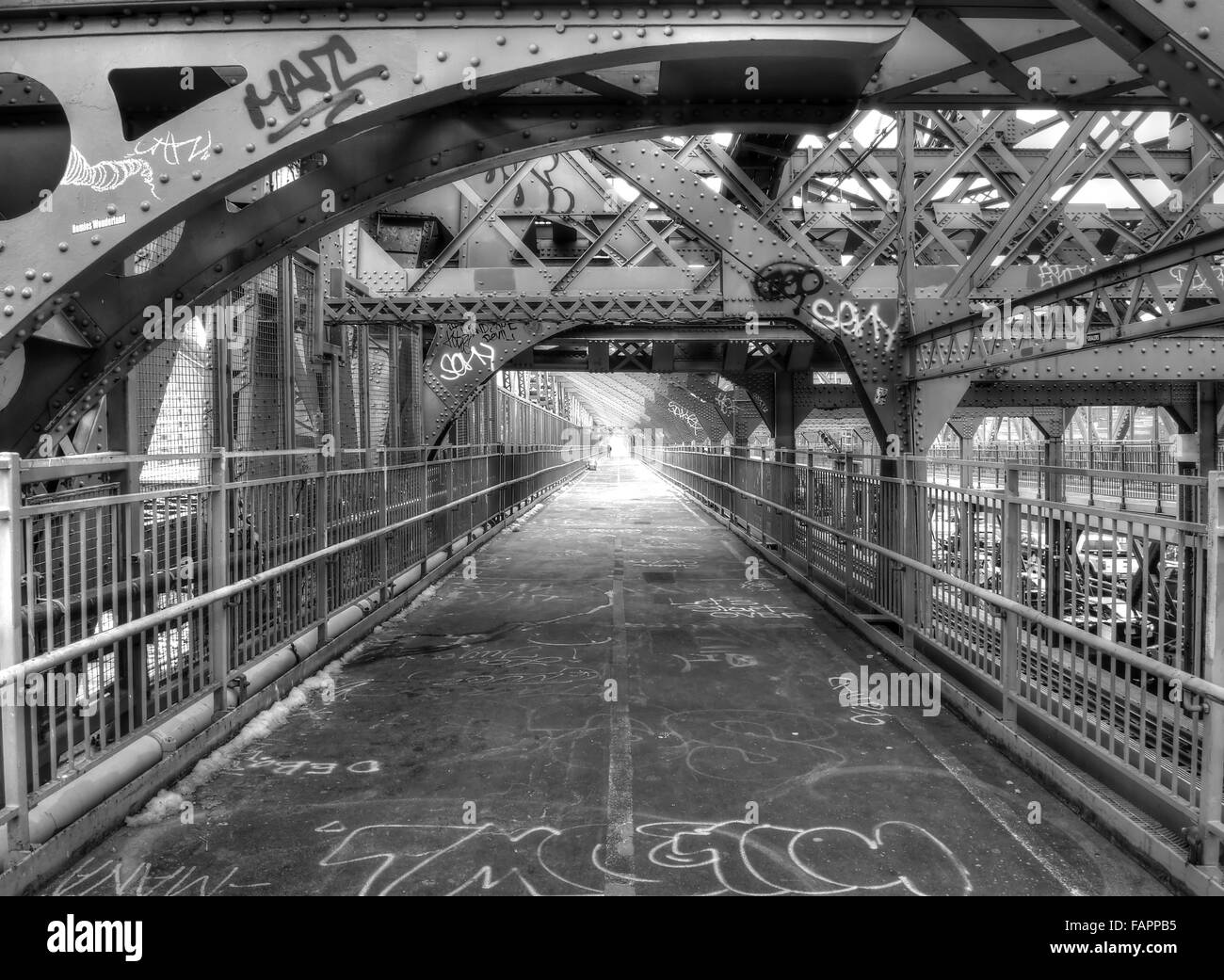 Williamsburg bridge in Black and White Stock Photo Alamy