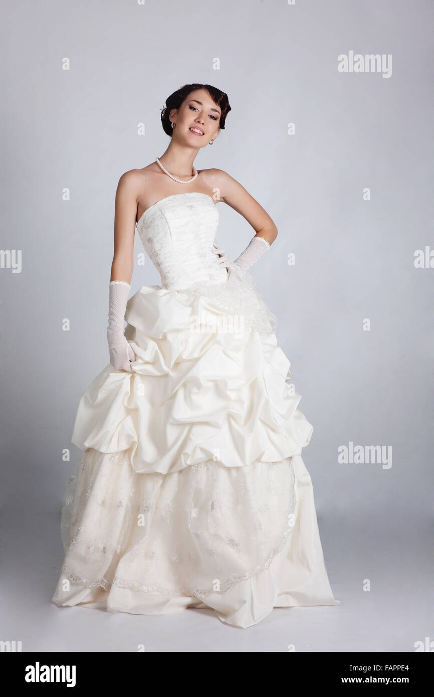 Bride portrait in studio Stock Photo - Alamy