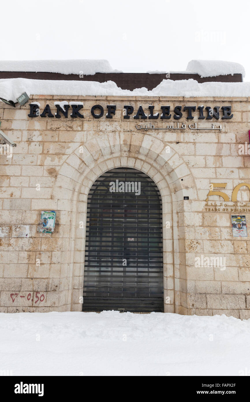 Record snow in Palestine Stock Photo Alamy