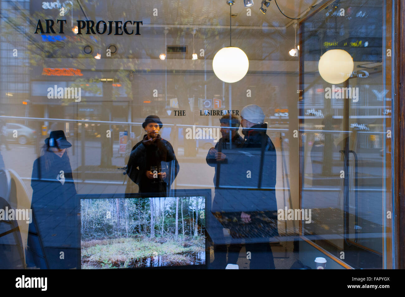 Art Project gallery at Simonkatu street, Helsinki, Finland. The Art