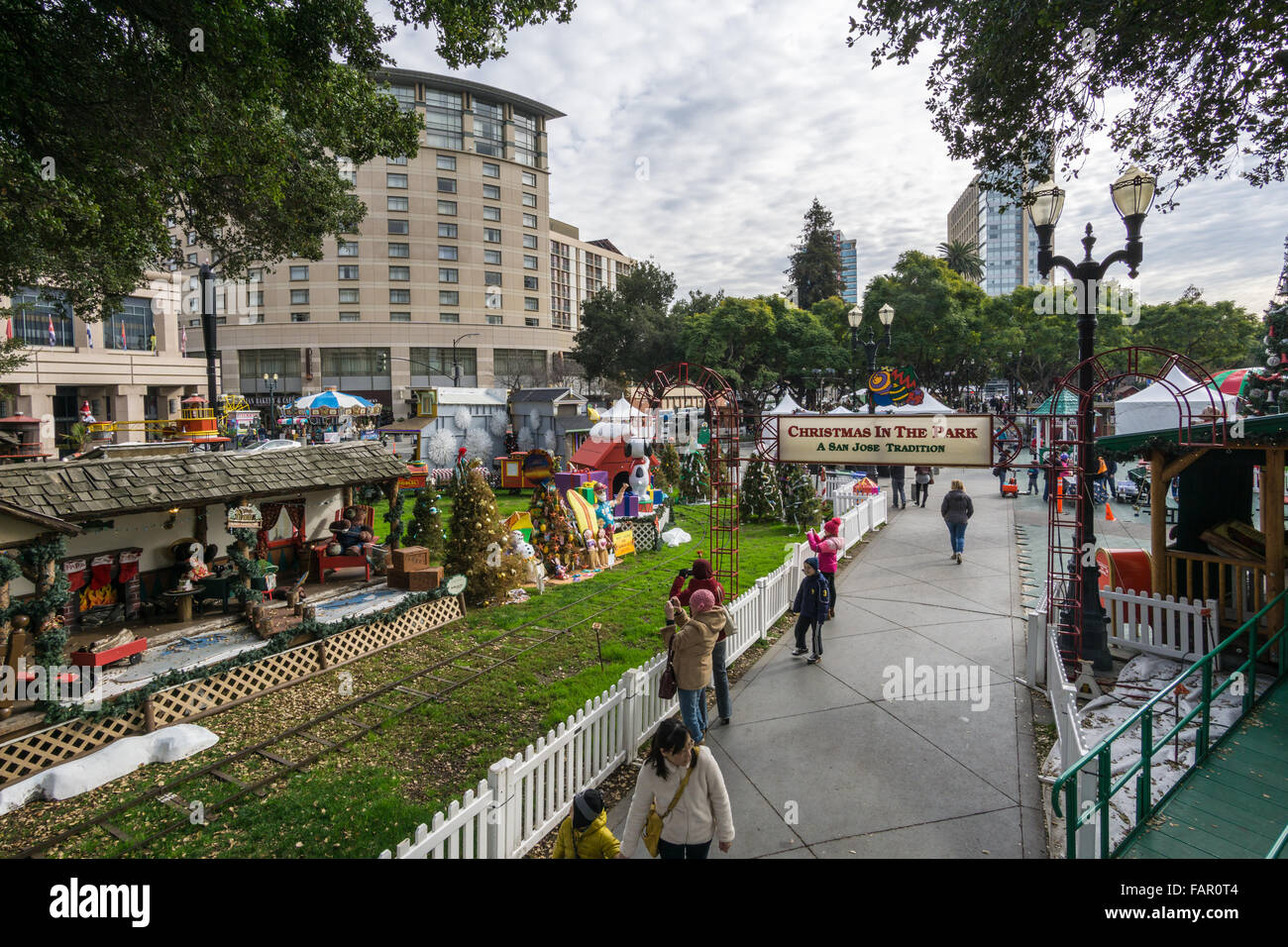 Christmas in the Park, San Jose, CA Stock Photo Alamy