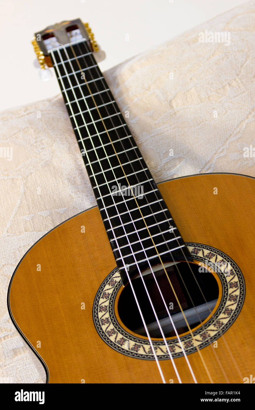 Spanish Guitar Stock Photo