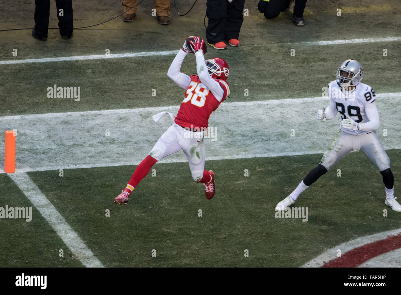 Kansas City, Missouri, USA. 3rd Jan, 2016. Kansas City Chiefs DB Ron