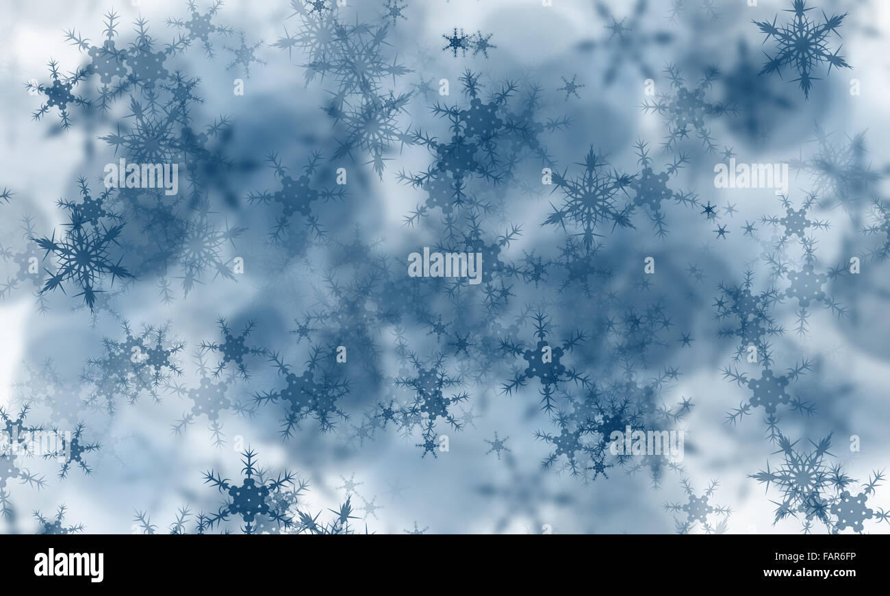 Blue Snowflakes background Stock Photo - Alamy