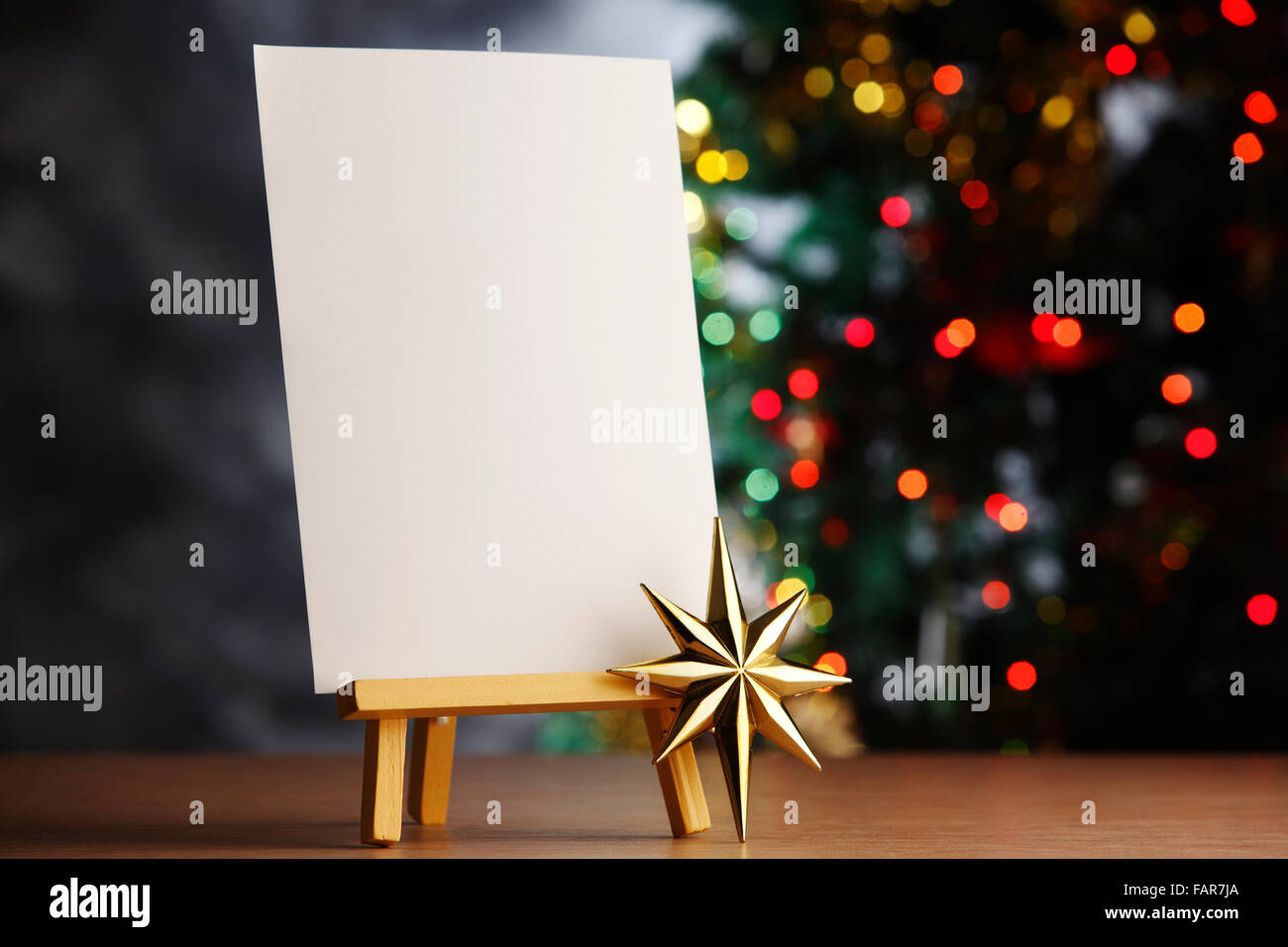Picture frame with christmas tree Stock Photo Alamy