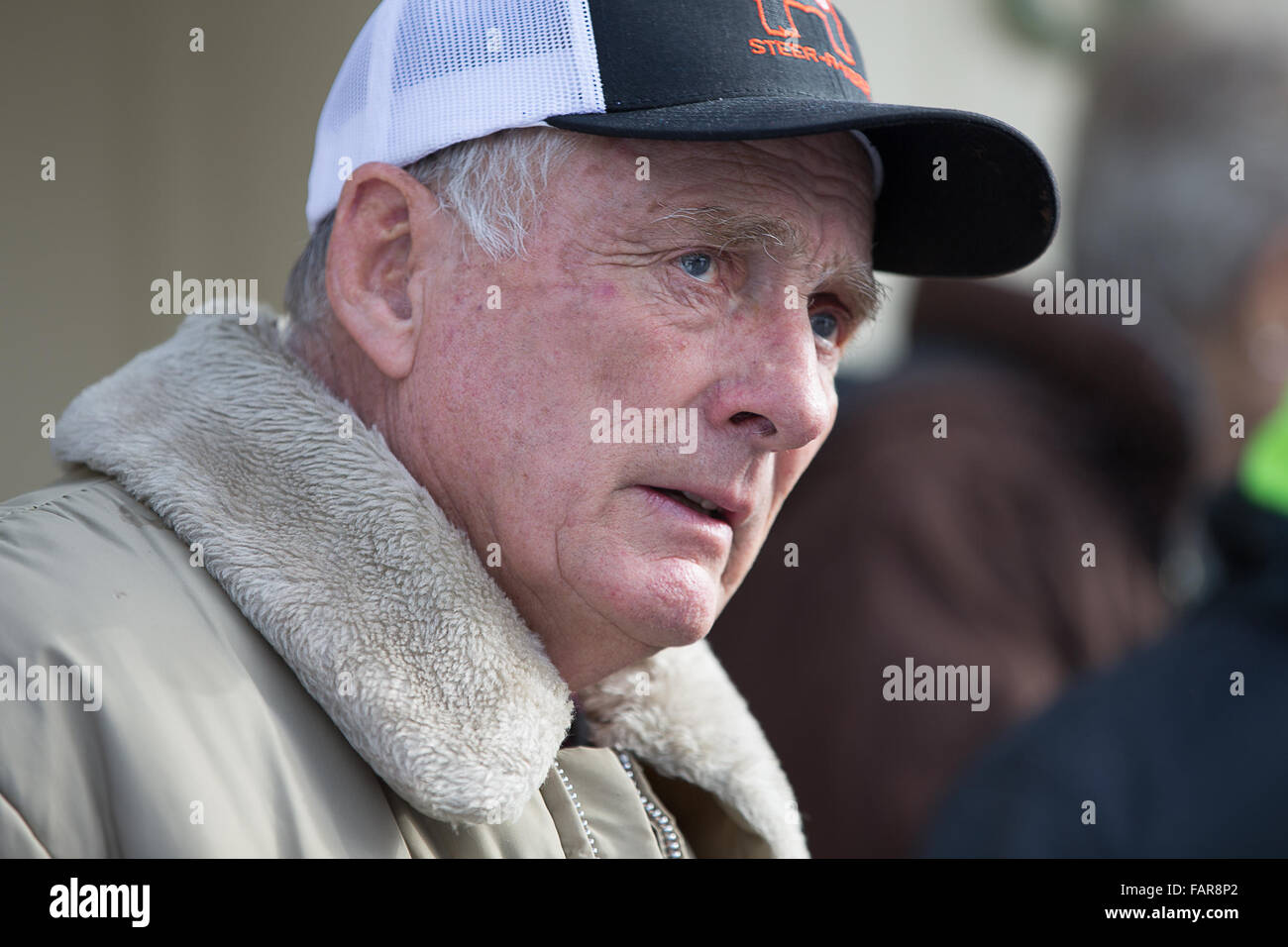 Burns, Oregon, USA. 02nd Jan, 2016. Dwight Hammond Jr. at His Home after rally on Jan 2 2016 Credit:  Marvin Cotney/Alamy Live News Stock Photo