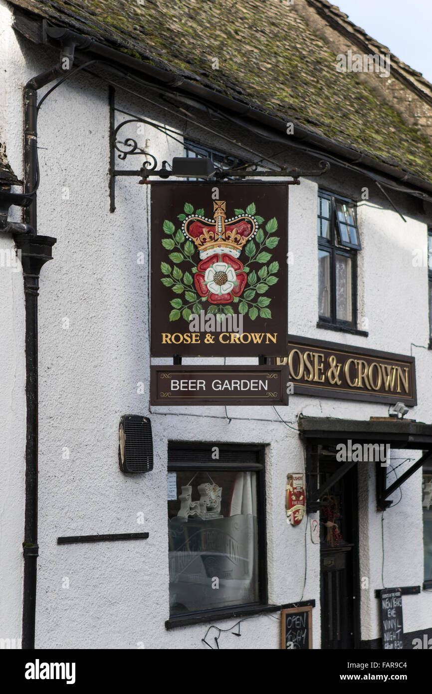 The Rose & Crown Pub in Malmesbury Wiltshire England UK Stock Photo