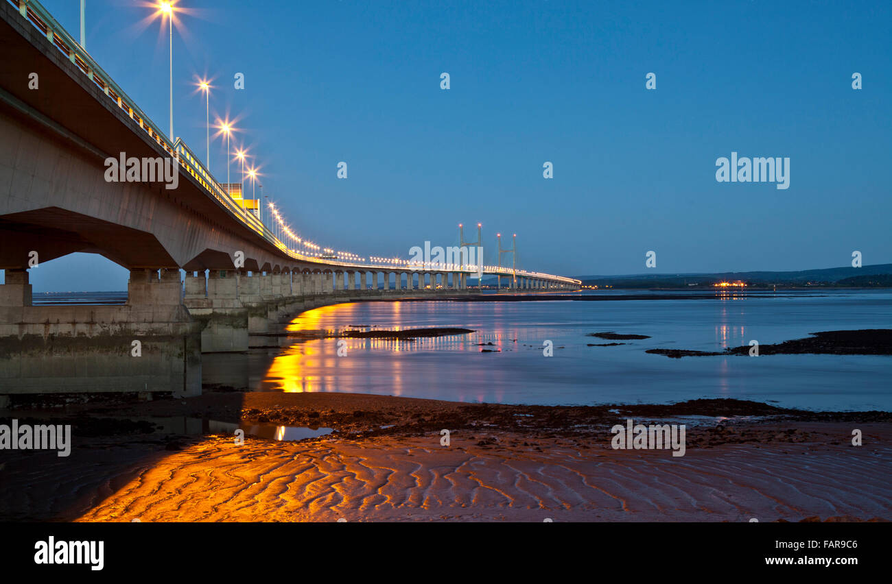 Second Severn Crossing at Dawn Stock Photo Alamy