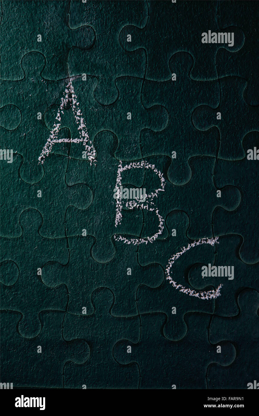 Stock image of completed jigsaw puzzle Stock Photo - Alamy