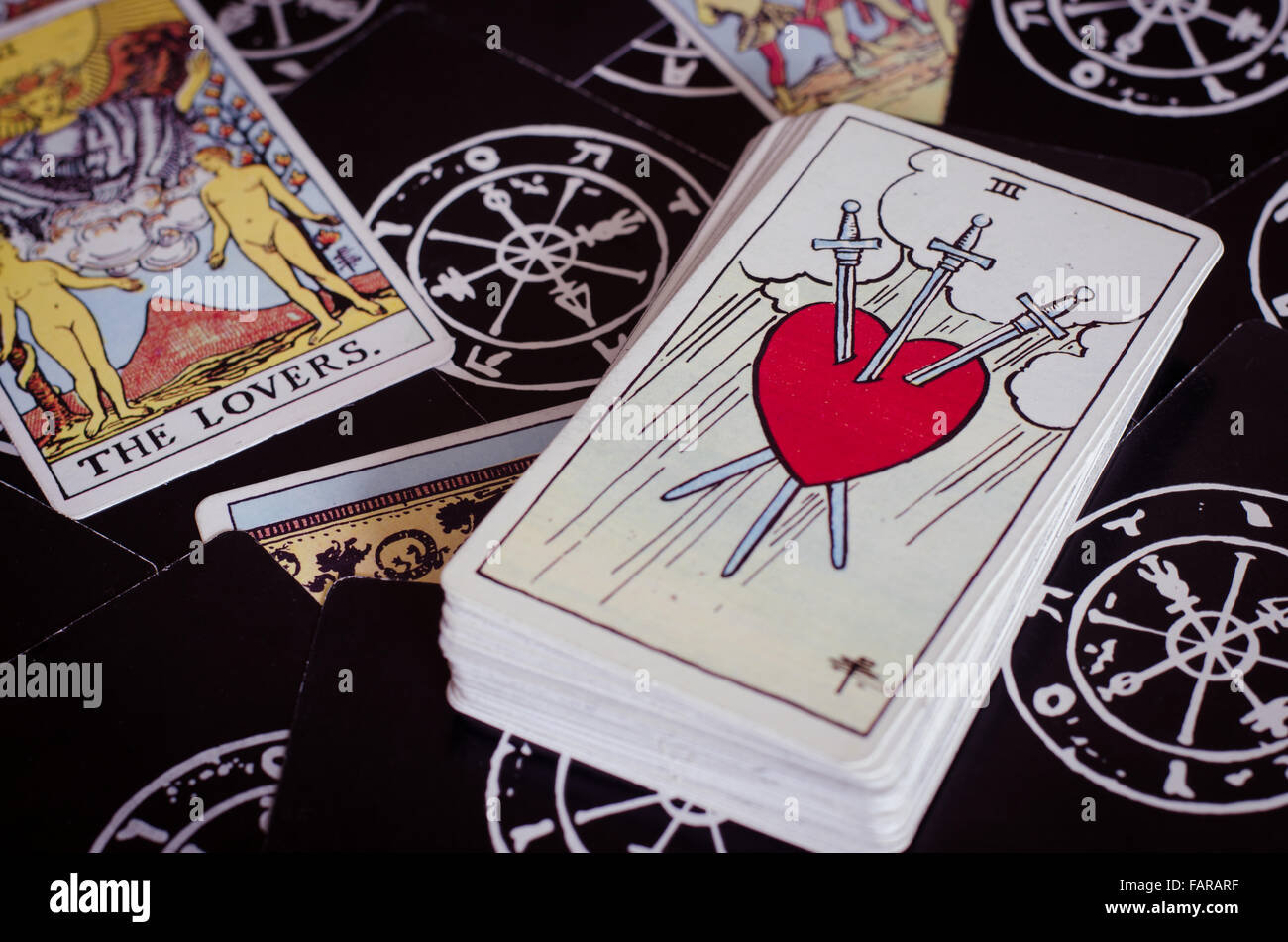 tarot cards swords heart