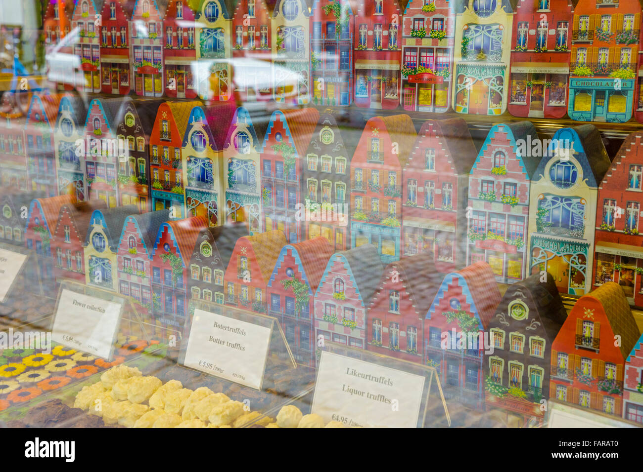 Window of cookie shop, Brugge, Belgium Stock Photo Alamy