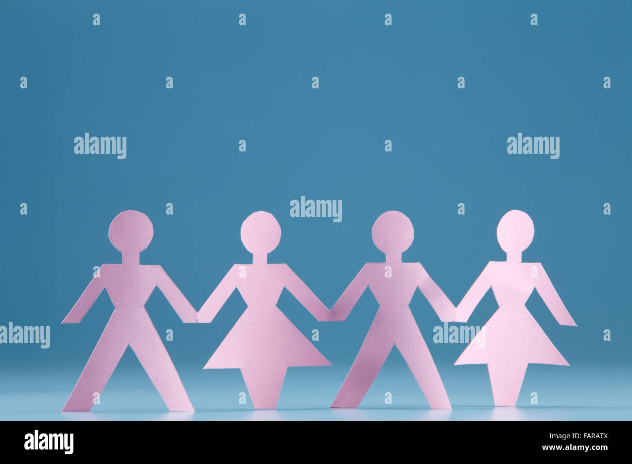 Chain Of People Holding Hands