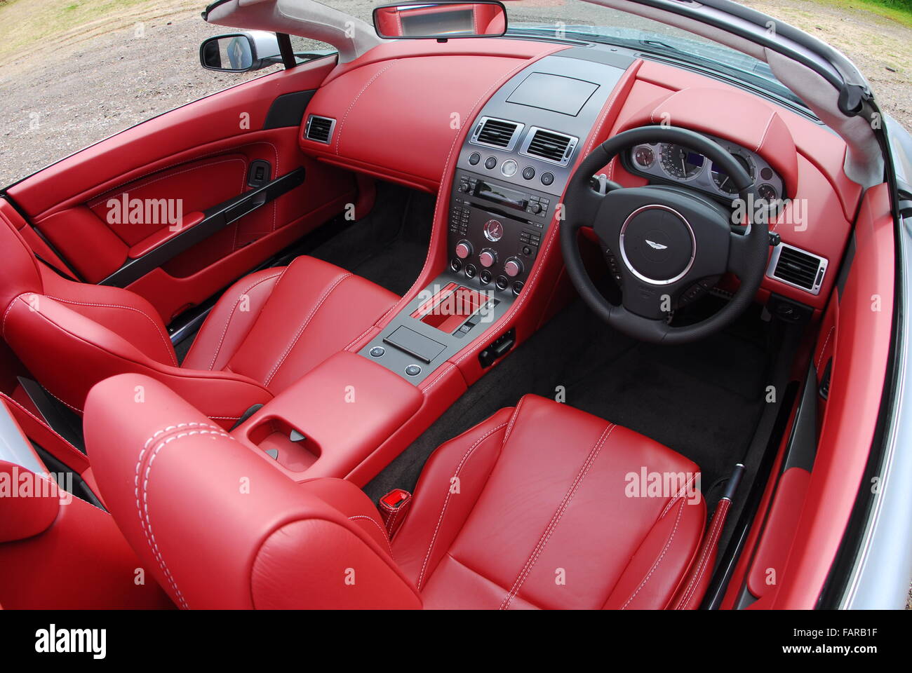 2007 Aston Martin Vantage Convertible Super Car Red Leather