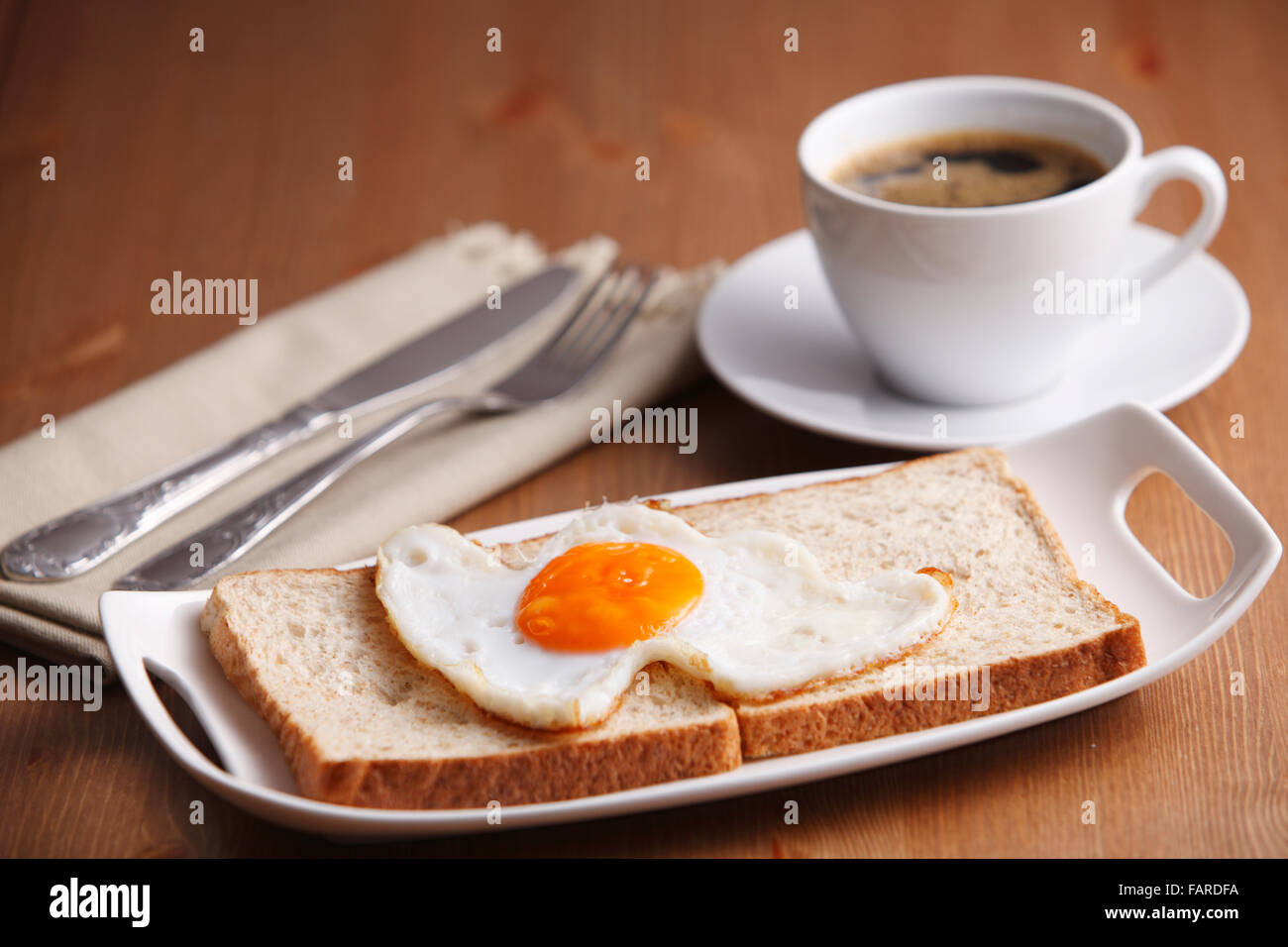 stock image of the breakfast with love Stock Photo - Alamy