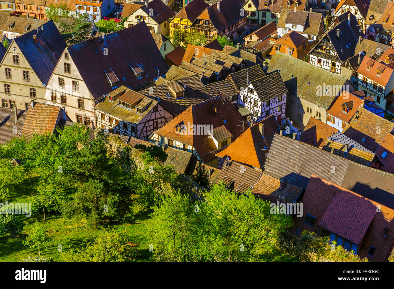 Houses in Kaysersberg, France Stock Photo Alamy