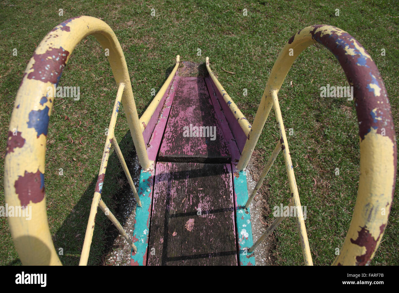 Old metal slide hi-res stock photography and images - Alamy