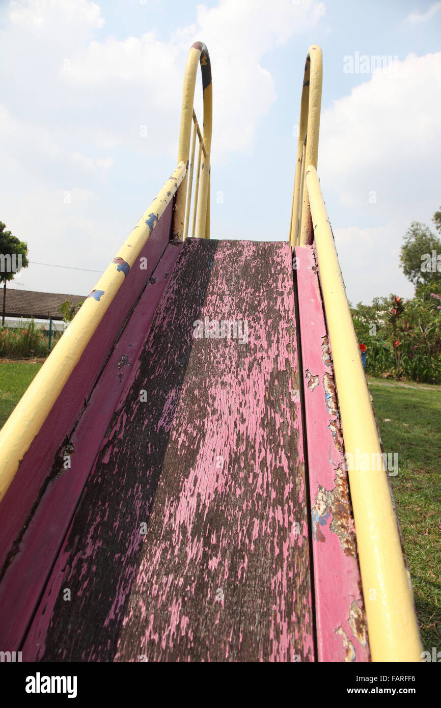 Old metal slide hi-res stock photography and images - Alamy