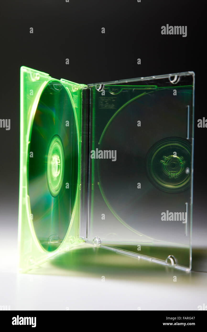 Blank CD Jewel Case. Fill it in with your own graphic Stock Photo Alamy