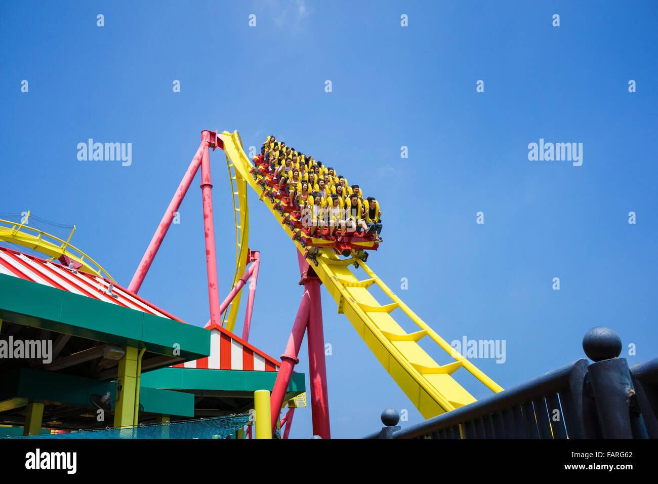 A roller coaster at Ocean Park, Hong Kong Stock Photo - Alamy
