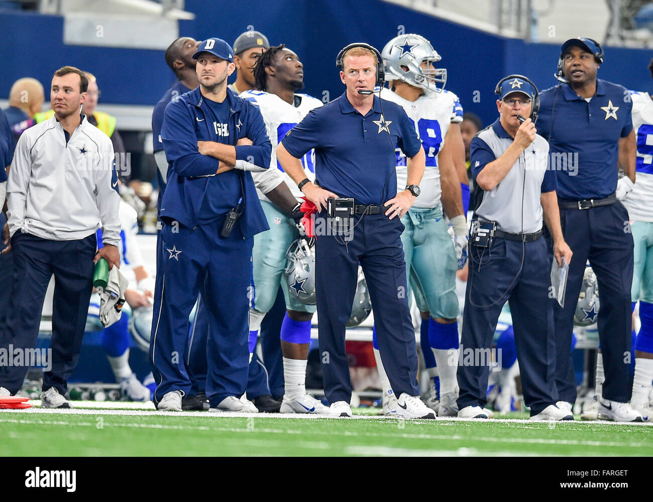 Arlington, Texas, USA. 3rd Jan, 2016. Dallas Cowboys quarterback Tony ...