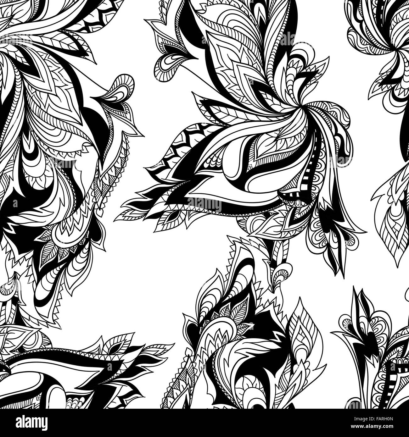 Floral seamless pattern Stock Vector Image & Art - Alamy