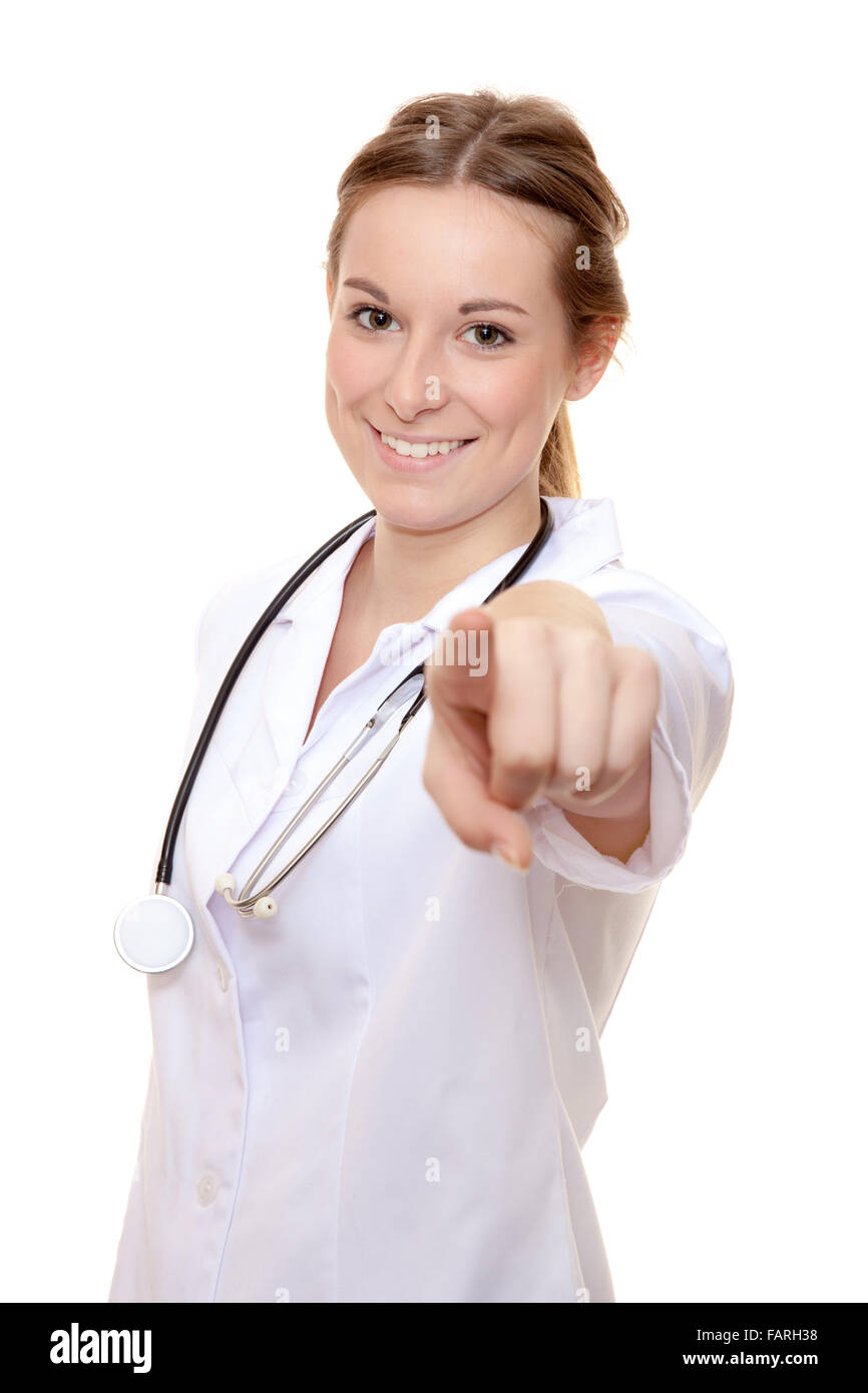 Finger pointing at nurse hires stock photography and images Alamy