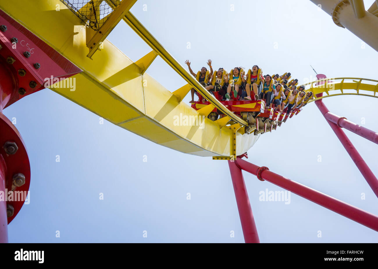 A roller-coaster at Ocean Park in Hong Kong Stock Photo - Alamy