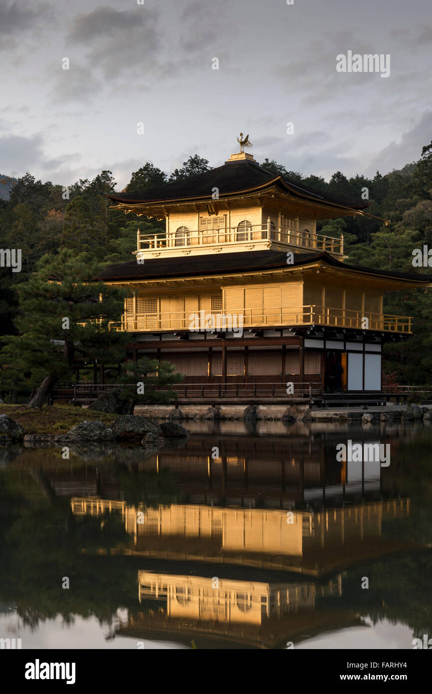 Kinkaku-ji, Temple of the Golden Pavilion, Kyoto, Japan Stock Photo