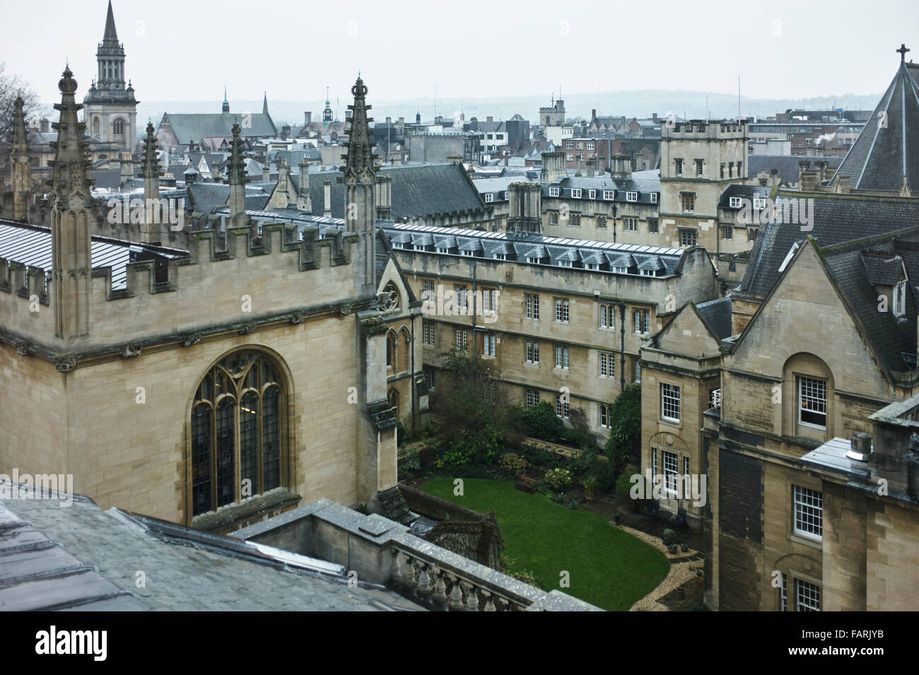 Rooftops in Oxford Stock Photo