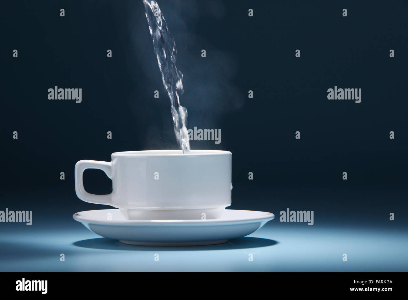 stock image of the cup with steam Stock Photo - Alamy