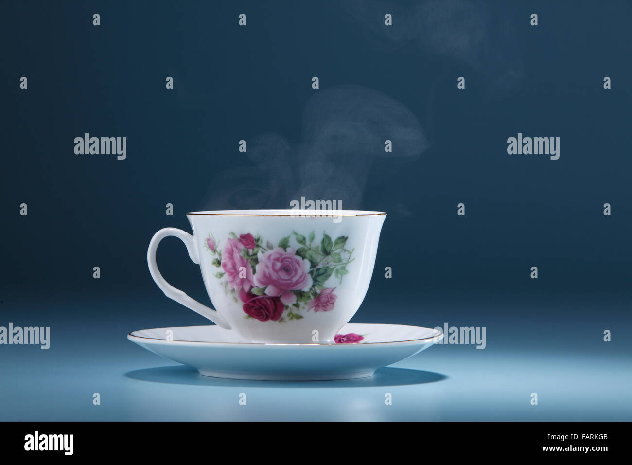 stock image of the cup with steam Stock Photo - Alamy