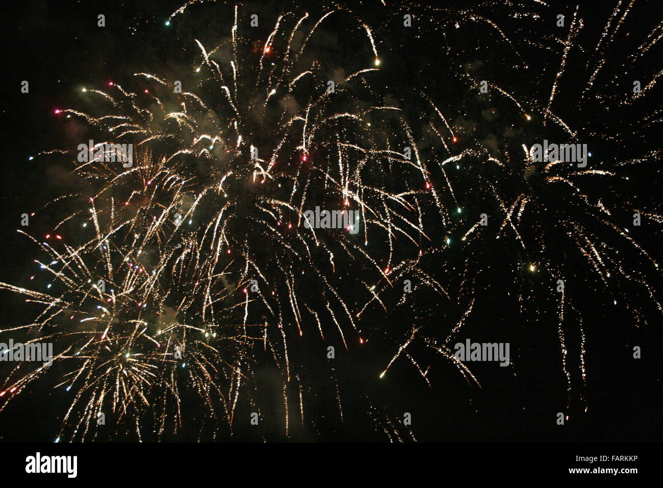 Avoriaz Christmas Eve Firework display Stock Photo Alamy