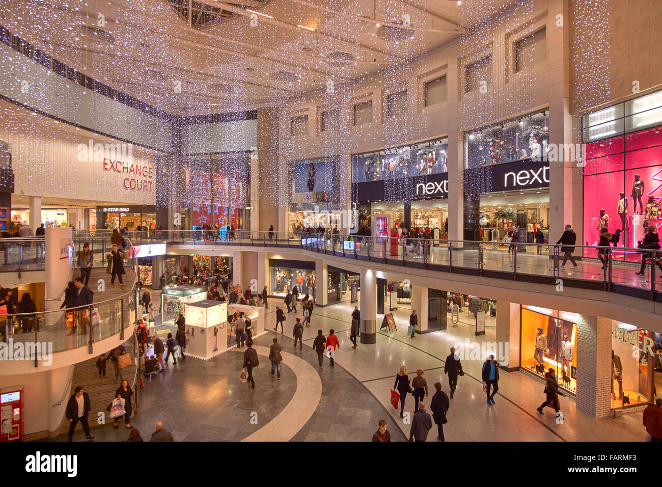 Manchester Arndale shopping centre interior, Manchester, England. UK Stock  Photo - Alamy