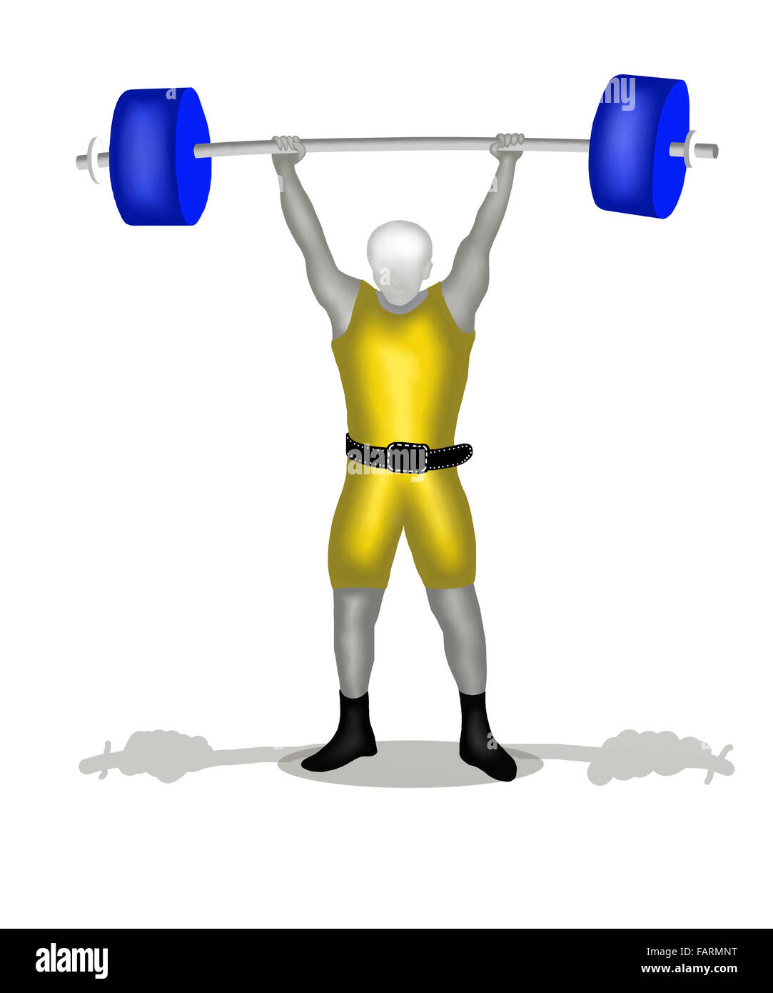 Sportman Weightlifting In Clean And Jerk Position Weightlifting Is Stock Photo Alamy
