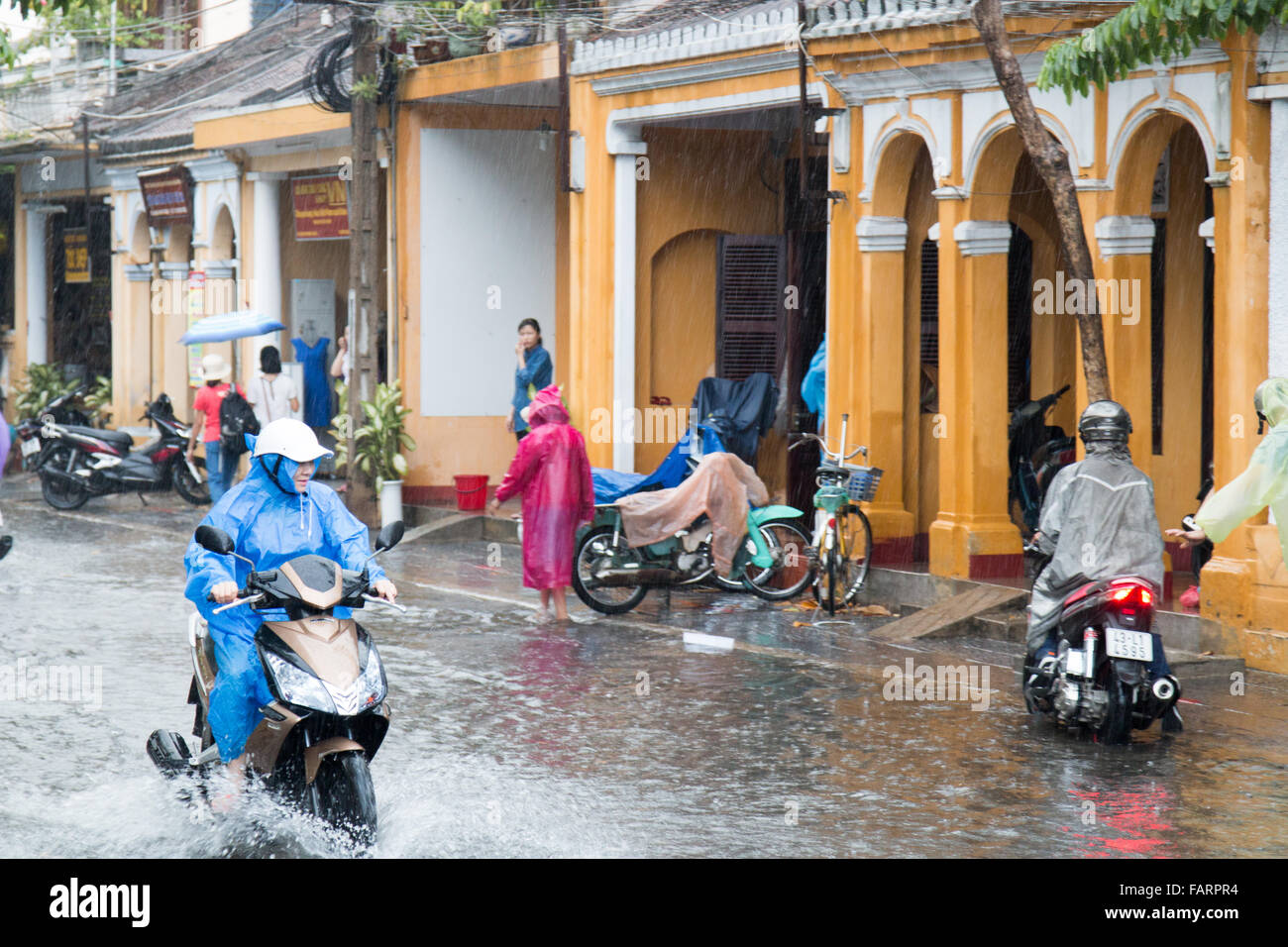 Hoi An, Vietnam, heavy rain and storms in the wet season soak these ...