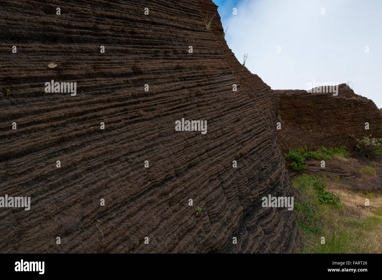 Geological sandstone formation in cape verde island Stock Photo - Alamy