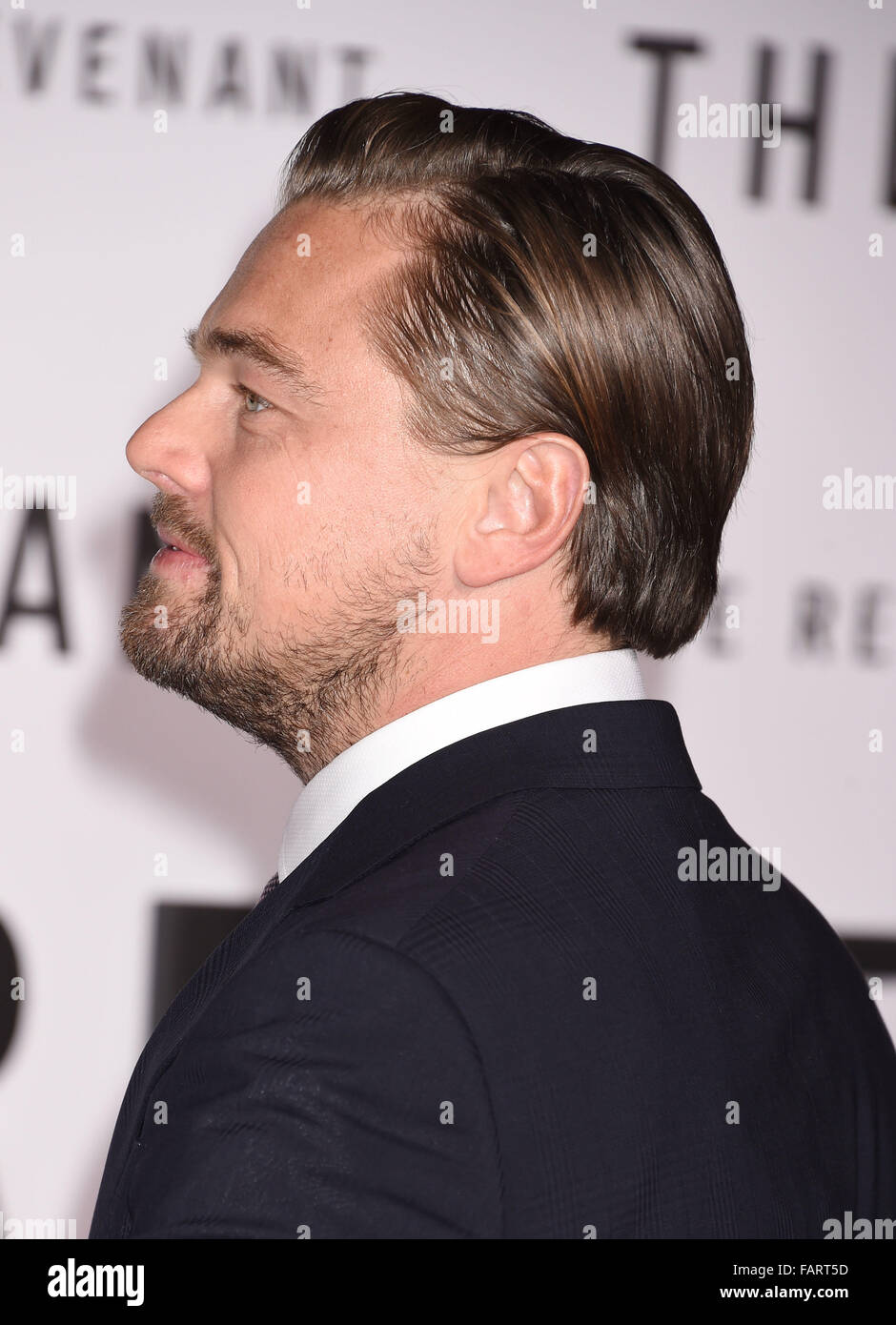 LEONARDO DiCAPRIO US film actor in January 2016. Photo Jeffrey Mayer