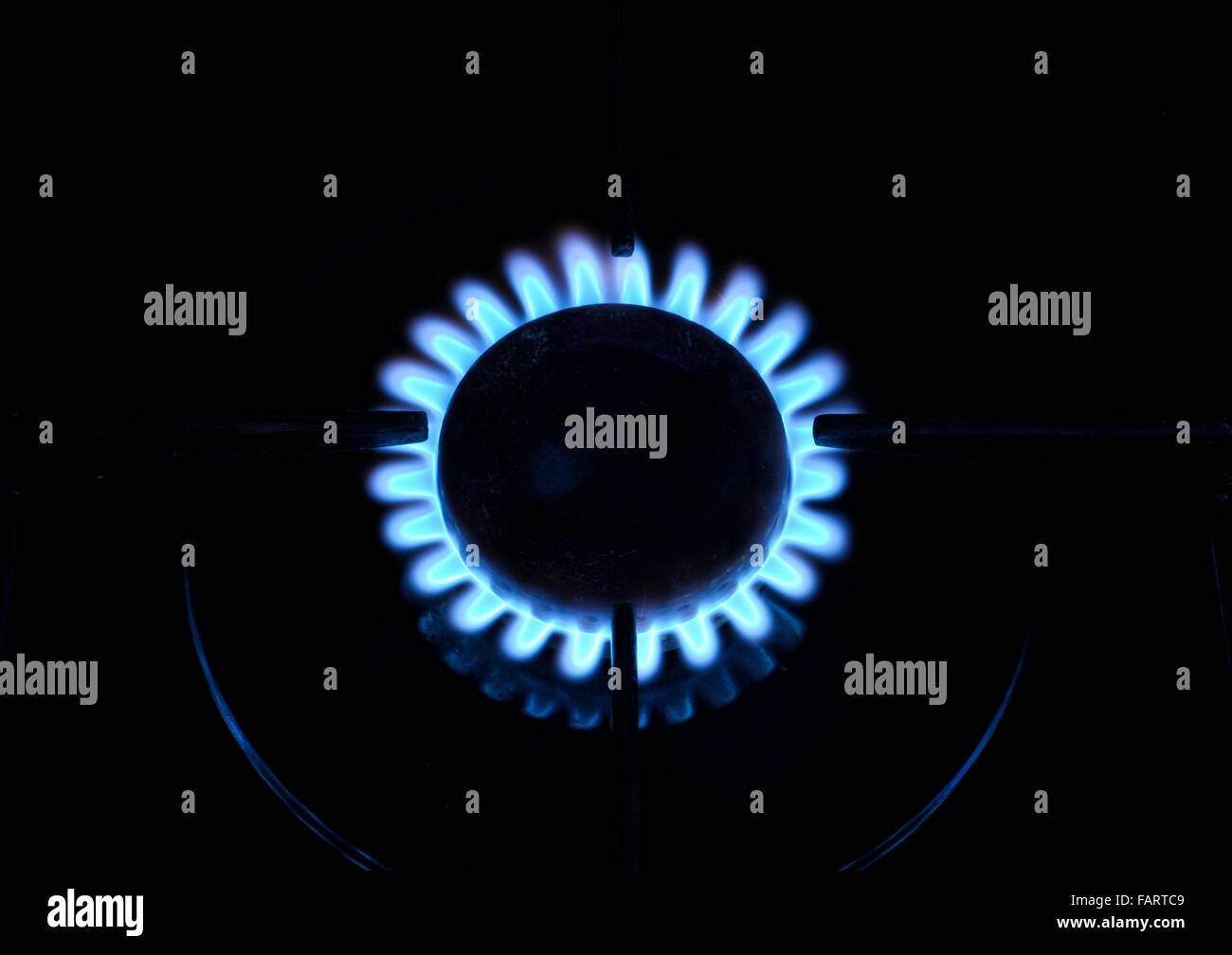 Gas hob burner ring Stock Photo Alamy