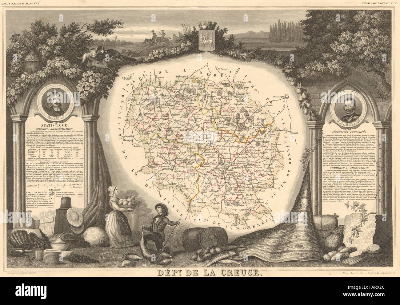 carte-de-la-creuse-hi-res-stock-photography-and-images-alamy