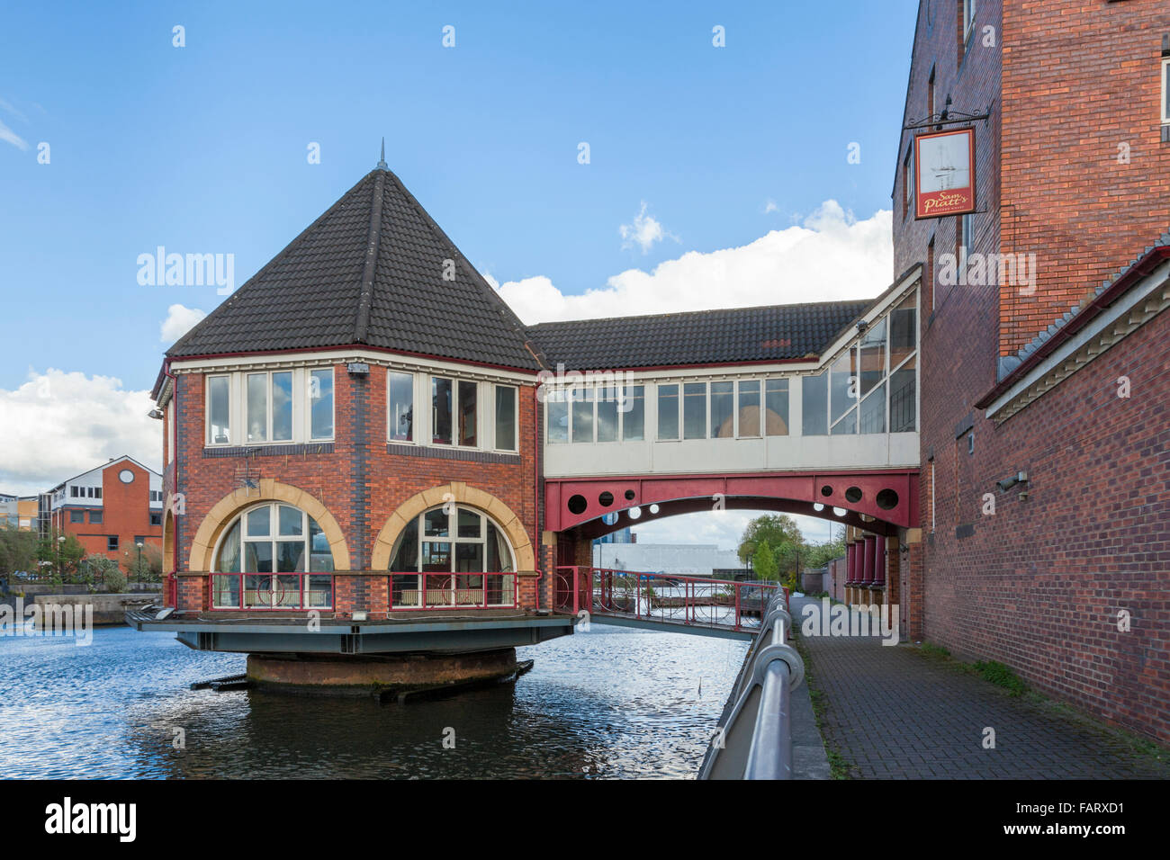 Sam Platts pub, Trafford Wharf, Manchester, England, UK Stock Photo