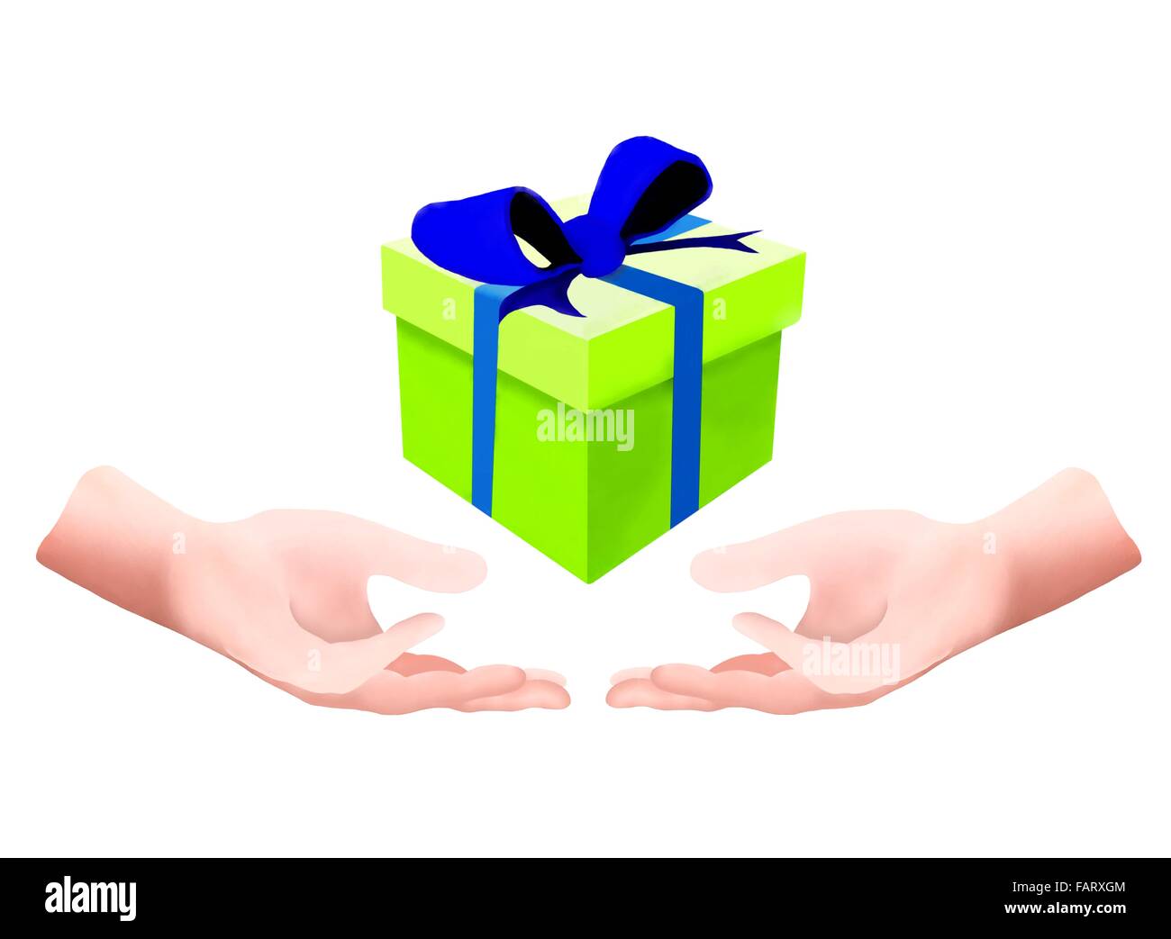 Hand Drawing, A Palm Up Outreaching Hand Gesture for Giving or ...