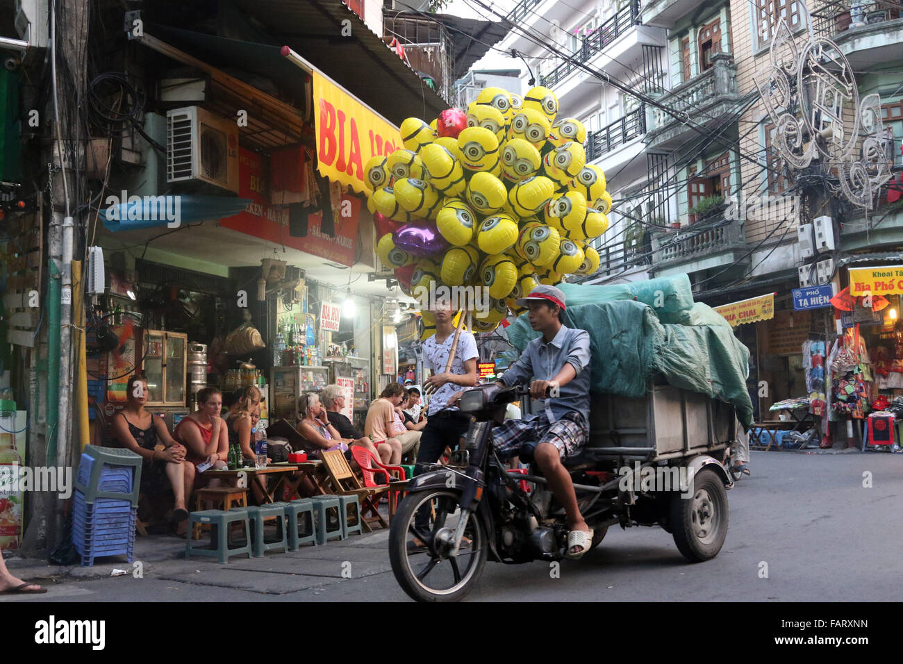 Bia Corner balloon seller Stock Photo