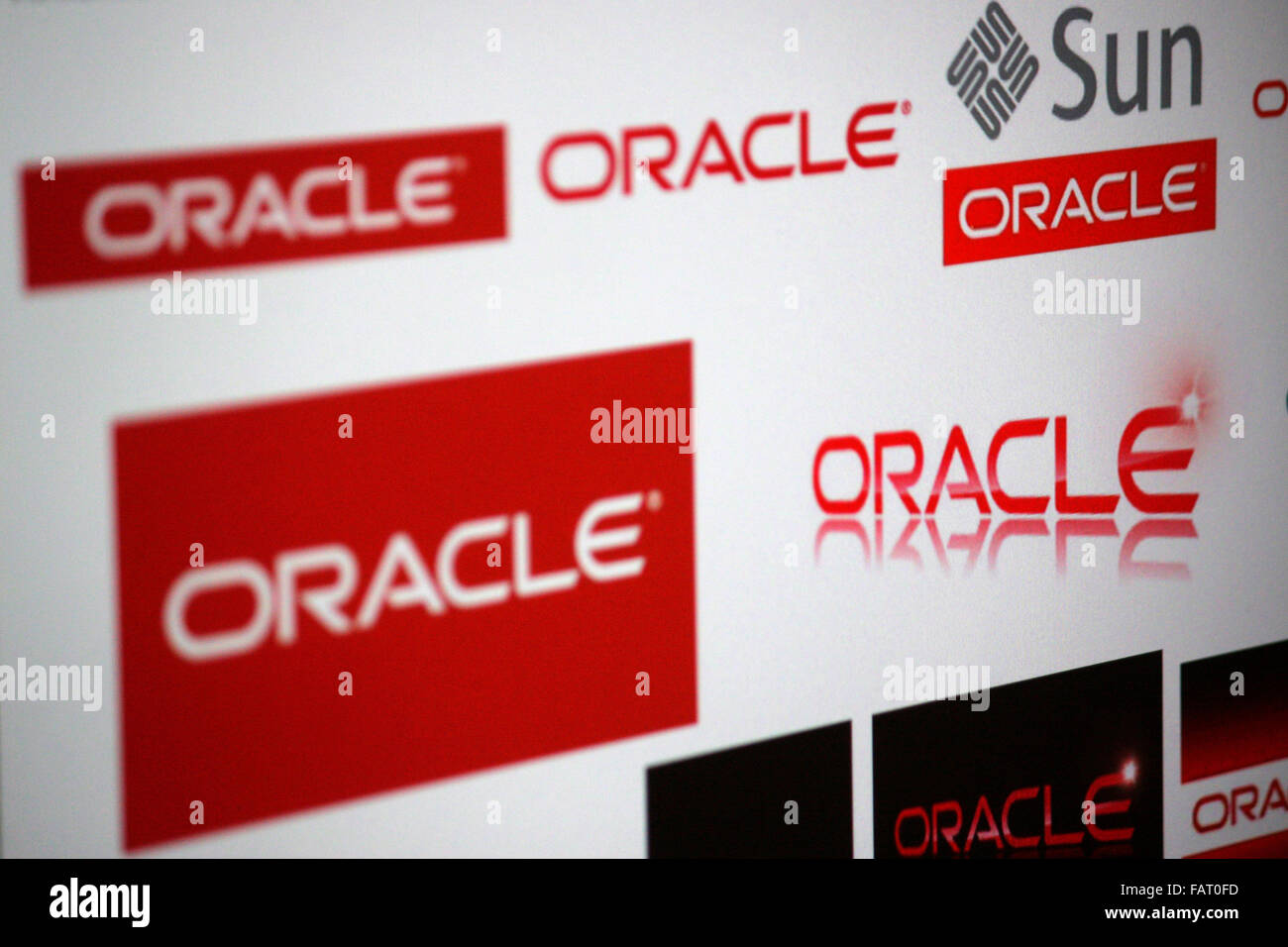 Markenname: 'Oracle'. Stock Photo