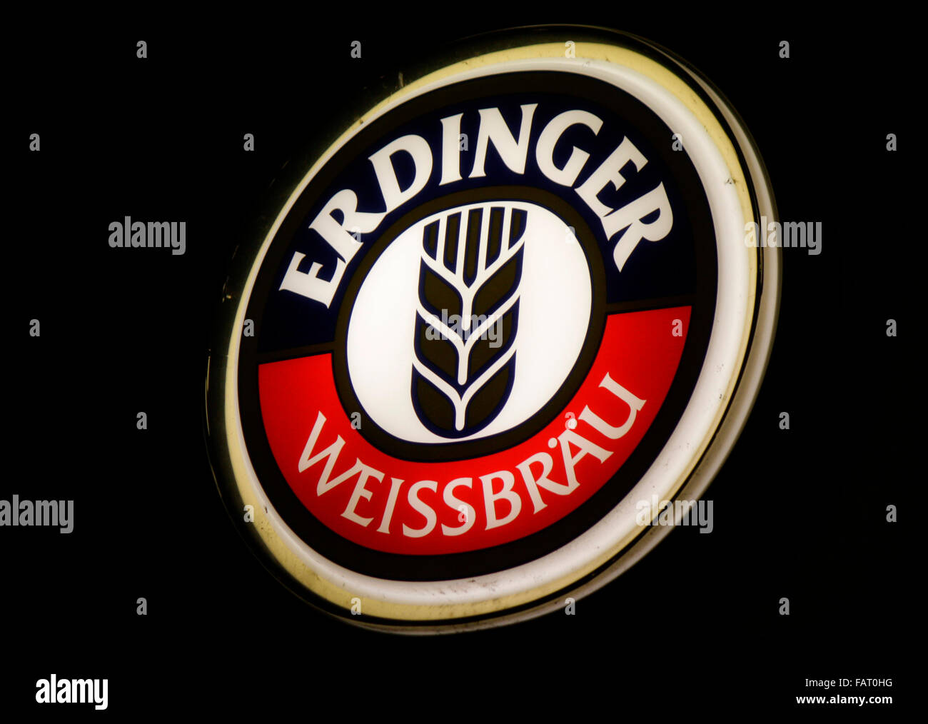 Markenname: 'Erdinger Weissbraeu', Berlin. Stock Photo