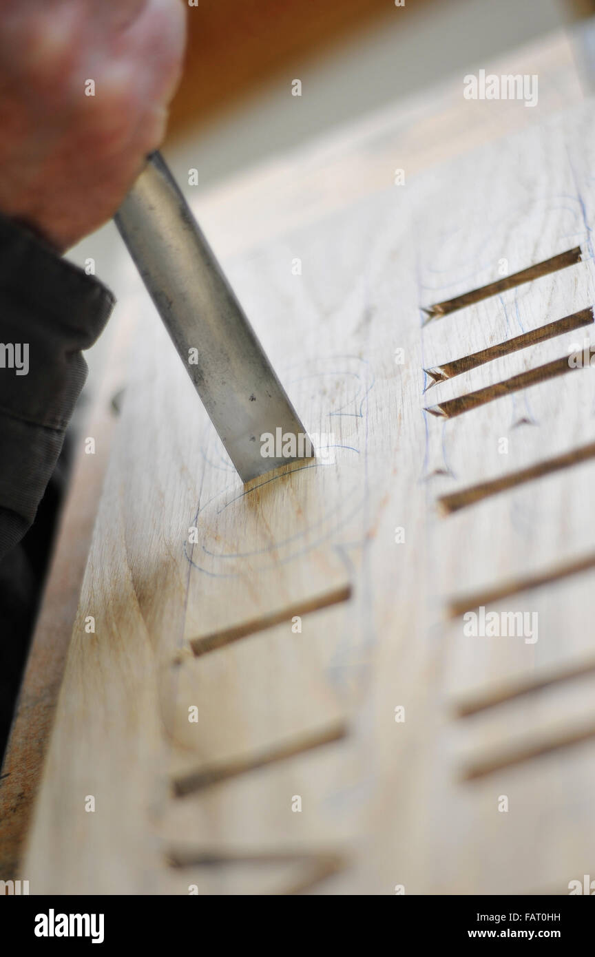 Curved wood carving chisel hires stock photography and images Alamy