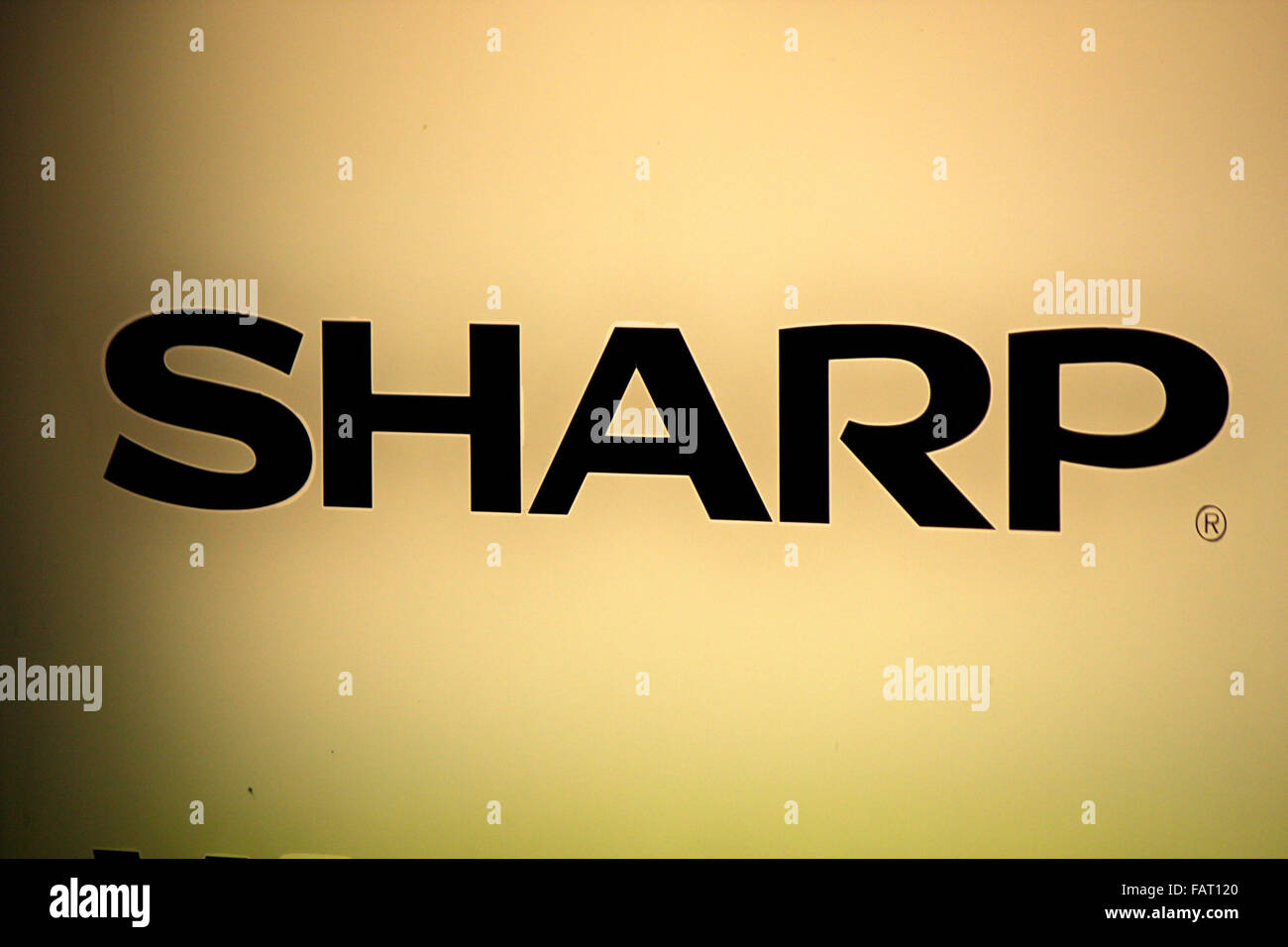 Markenname: 'Sharp', Berlin. Stock Photo