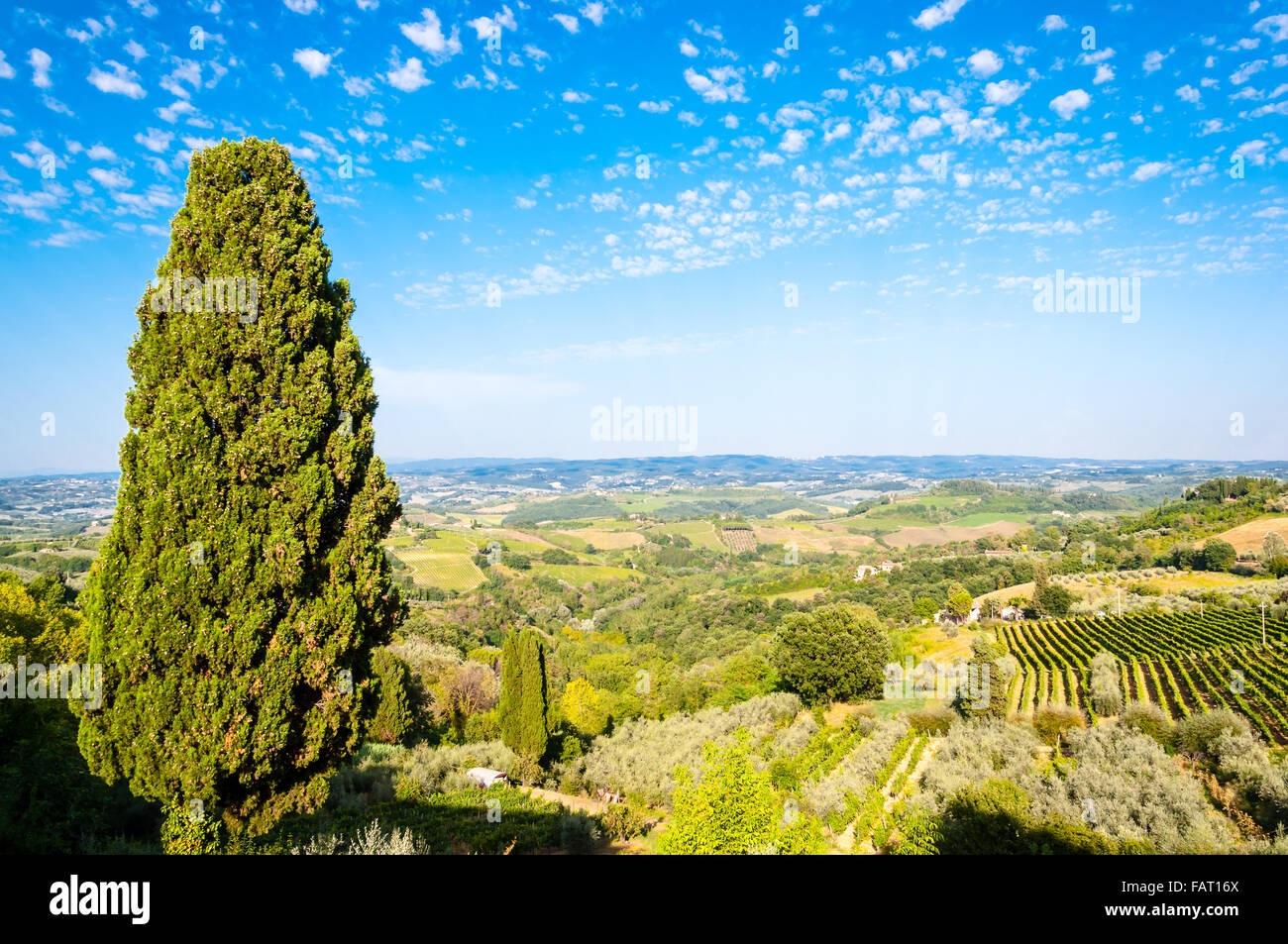 Sunset sky over tuscany hi-res stock photography and images - Alamy