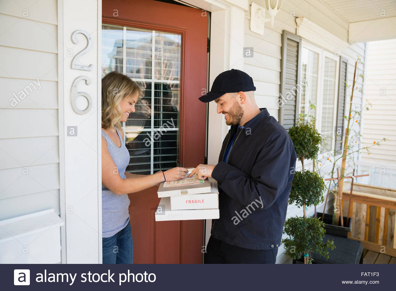 Front door delivery hires stock photography and images Alamy