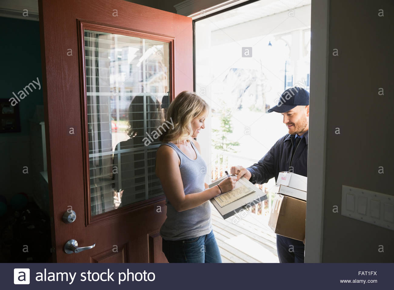 Front door delivery hires stock photography and images Alamy